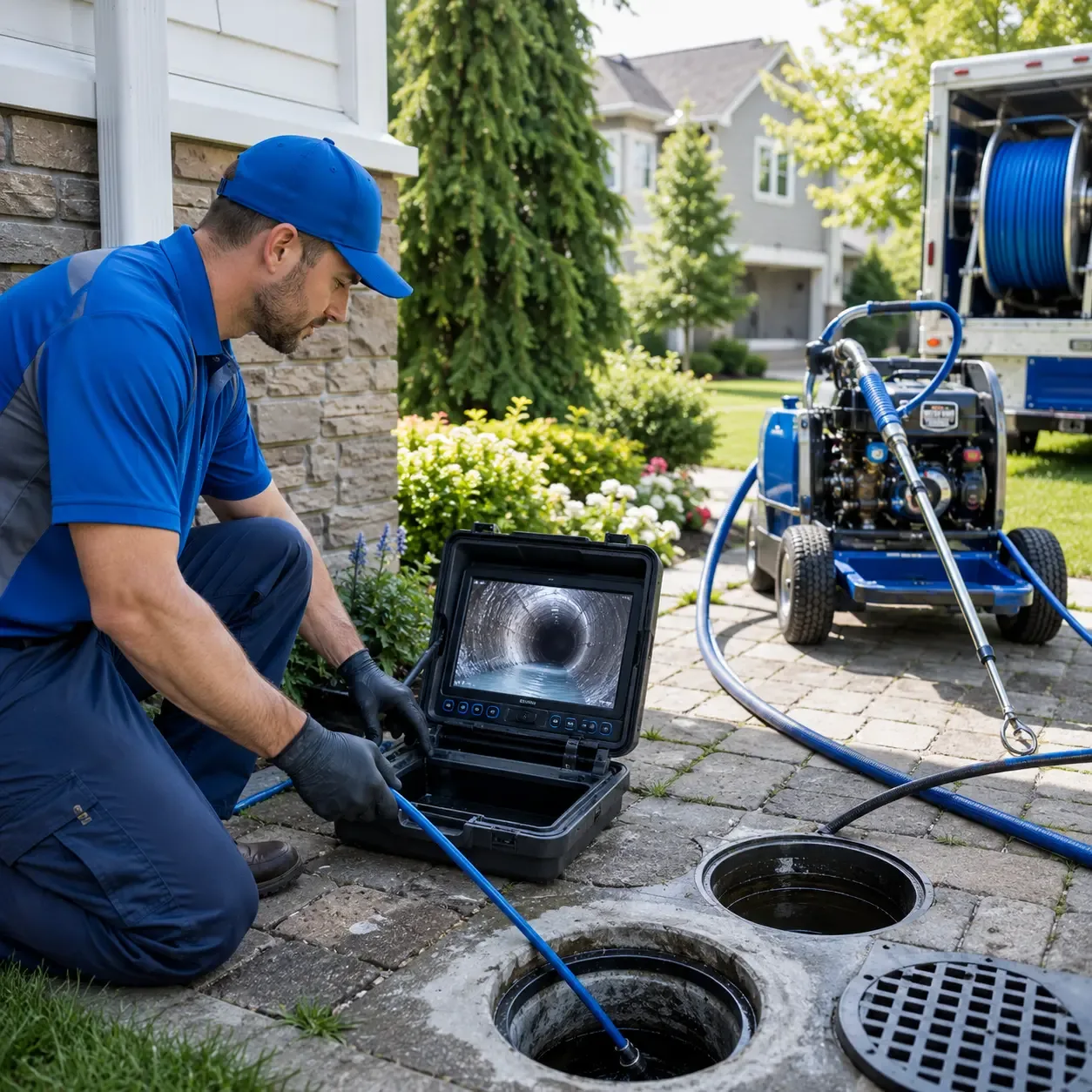 Outdoor drain cleaning professionals serving Lakeville, NY