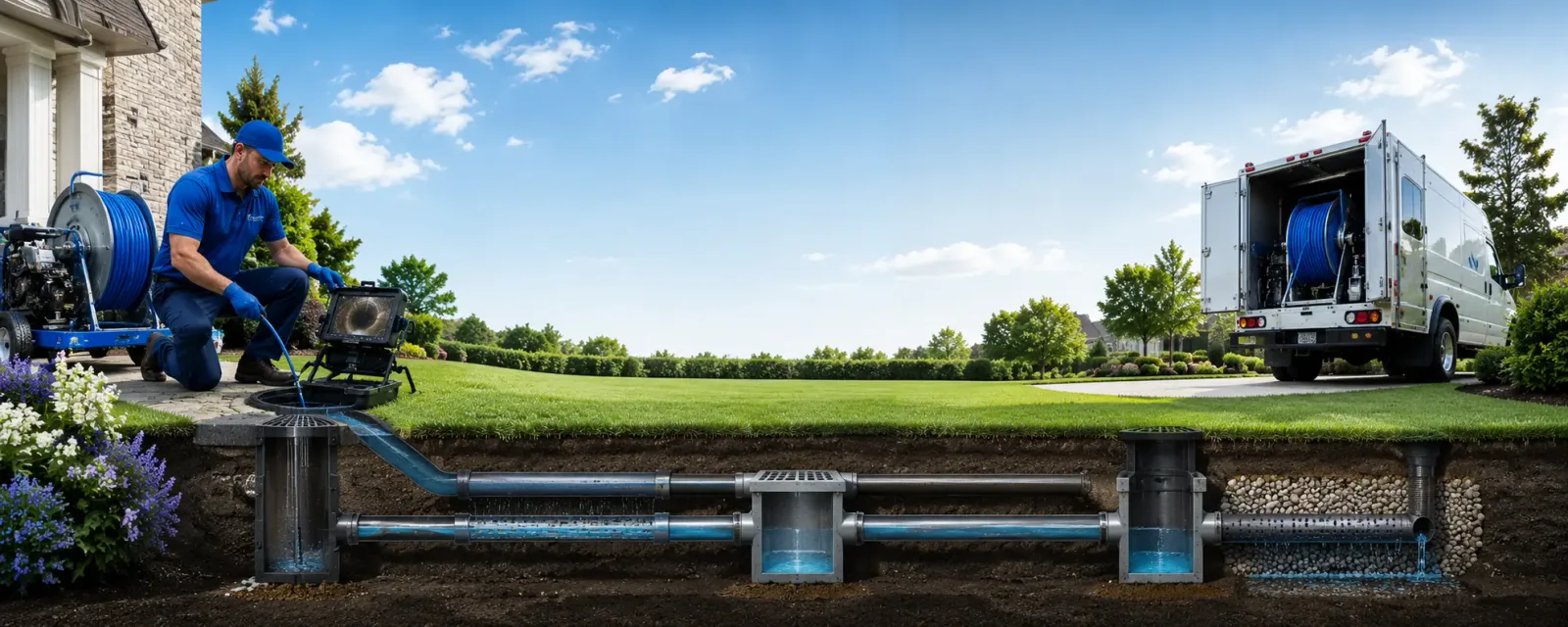 Outdoor drain cleaning information for Lakeville, NY